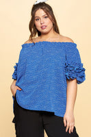 Plus Size Ditzy Dot Top